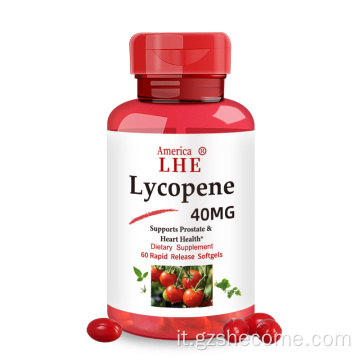 Shecome Lycopene Softgels Antiossidante per la salute del cuore e della prostata